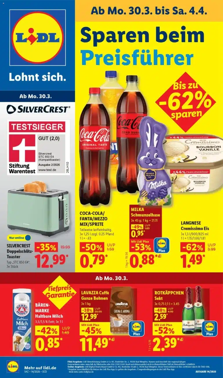 Lidl Prospekt Angebote 30.03.2026 — 04.04.2026