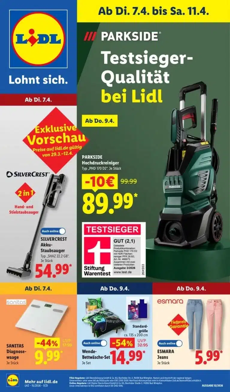 Lidl Prospekt 07.04.2026 — 11.04.2026