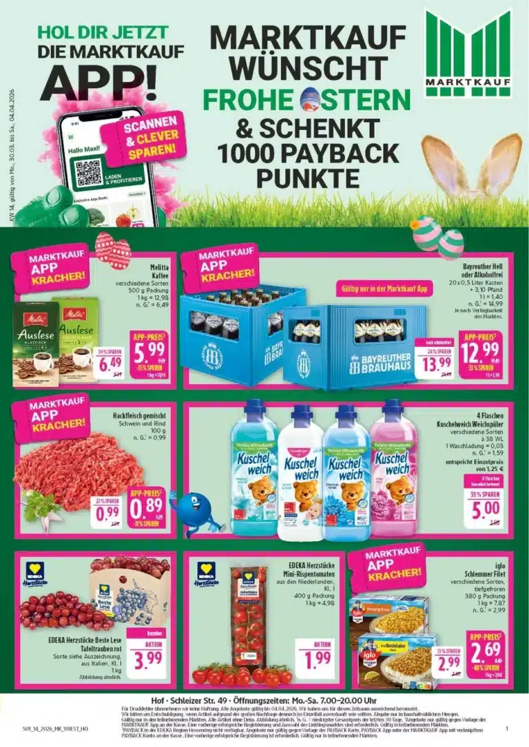 Marktkauf Prospekt 30.03.2026 – 04.04.2026