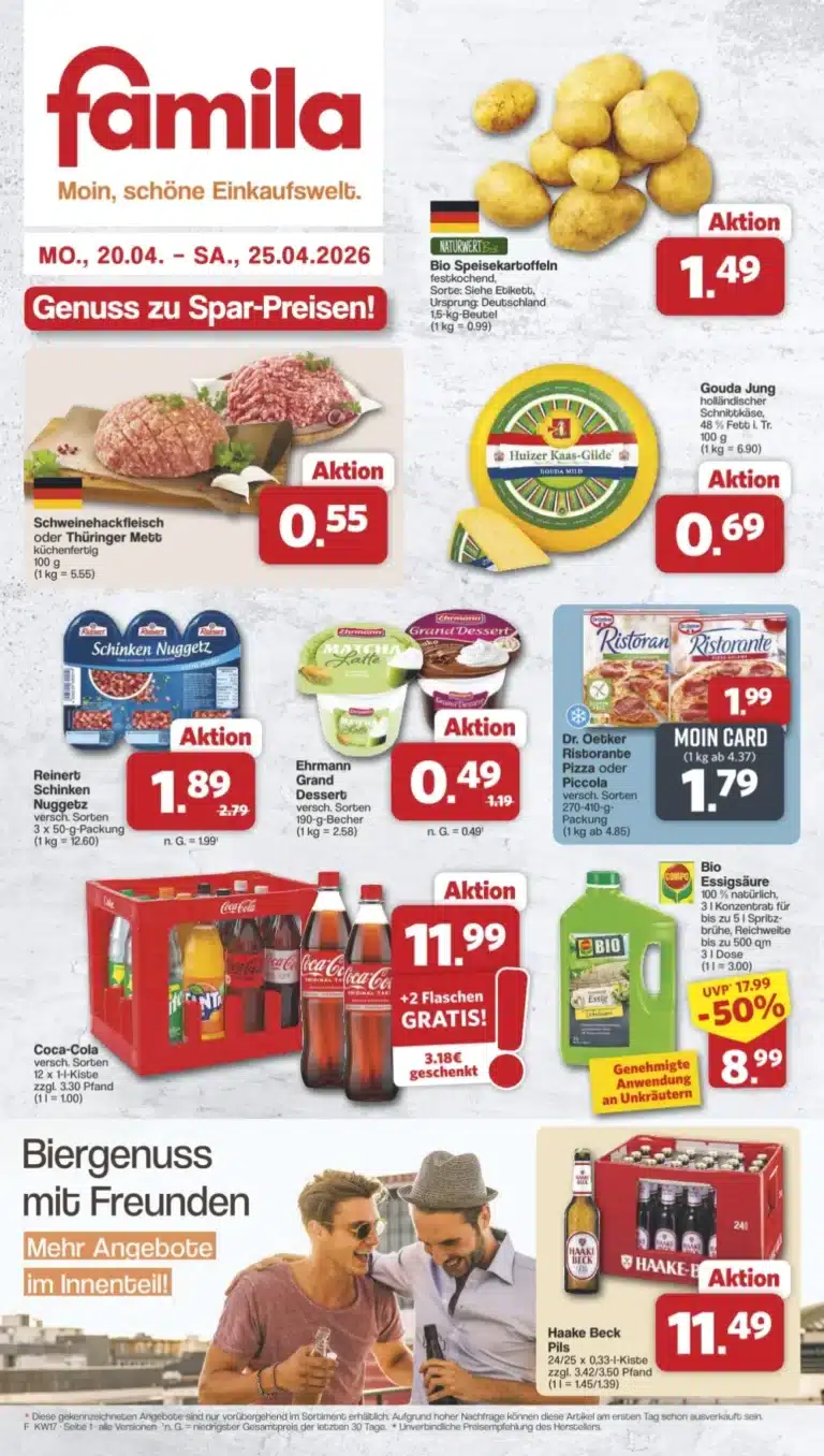 Famila Prospekt Angebote 20.04.2026 – 25.04.2026