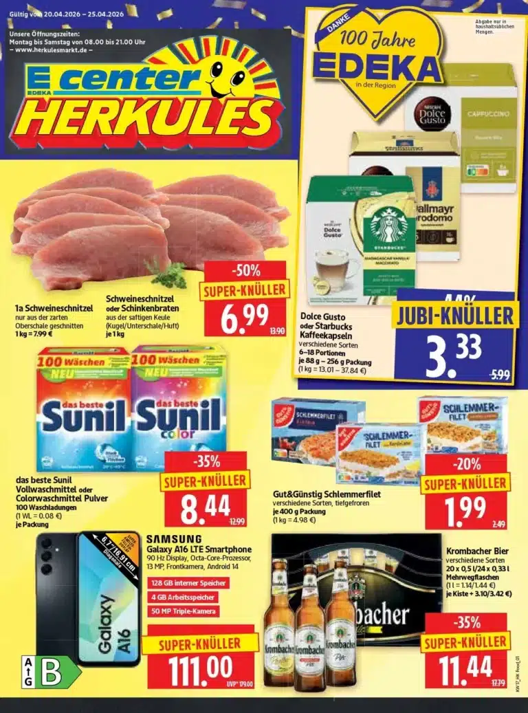 HERKULES Prospekt 20.04.2026 bis 25.04.2026
