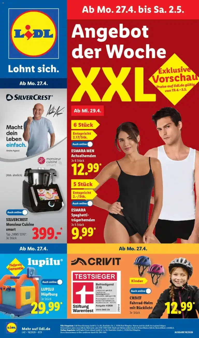 Lidl Prospekt Angebote 27.04.2026 — 02.05.2026