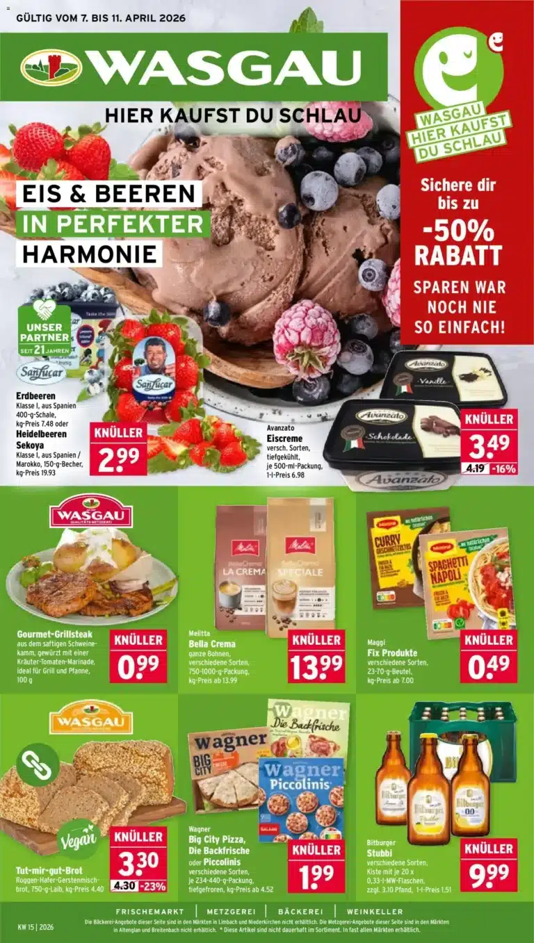 Wasgau Prospekt 07.04.2026 - 11.04.2026