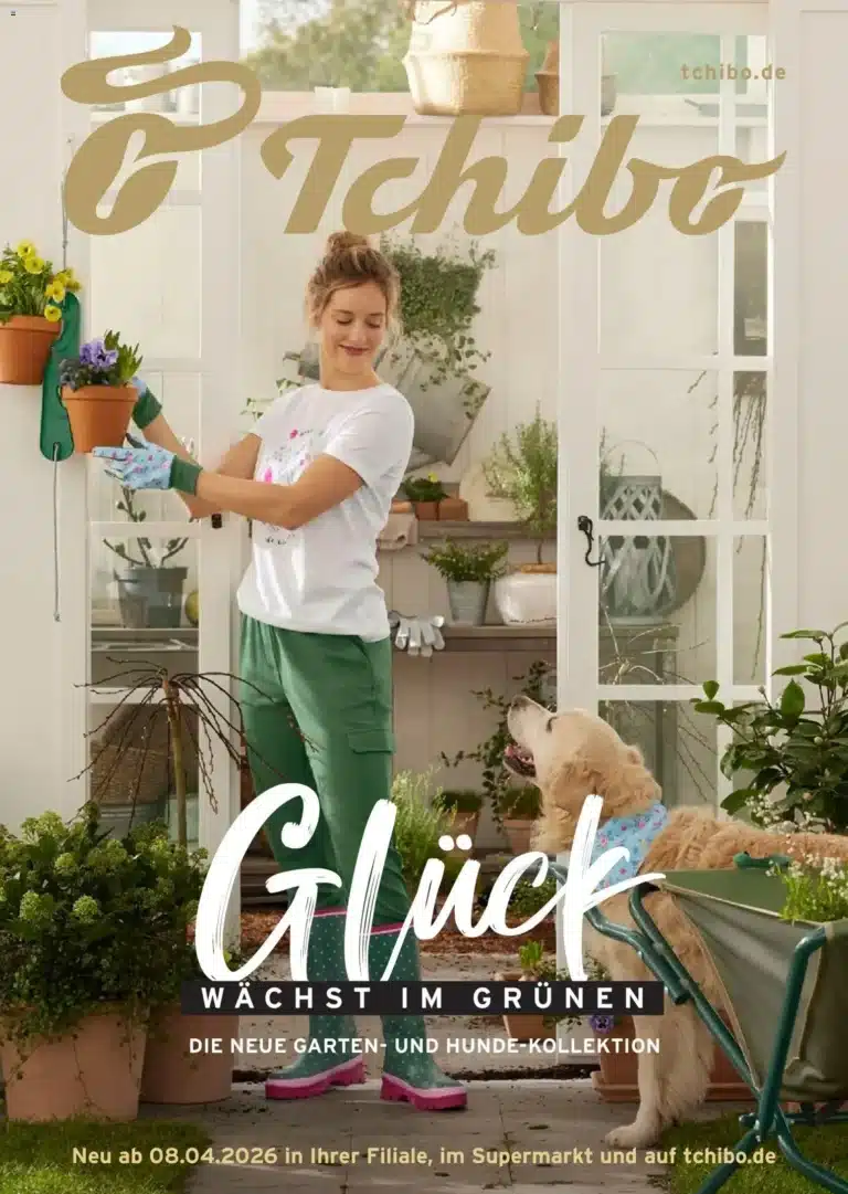 Tchibo prospekt ab 08.04.2026 Glück wächst im Grünen