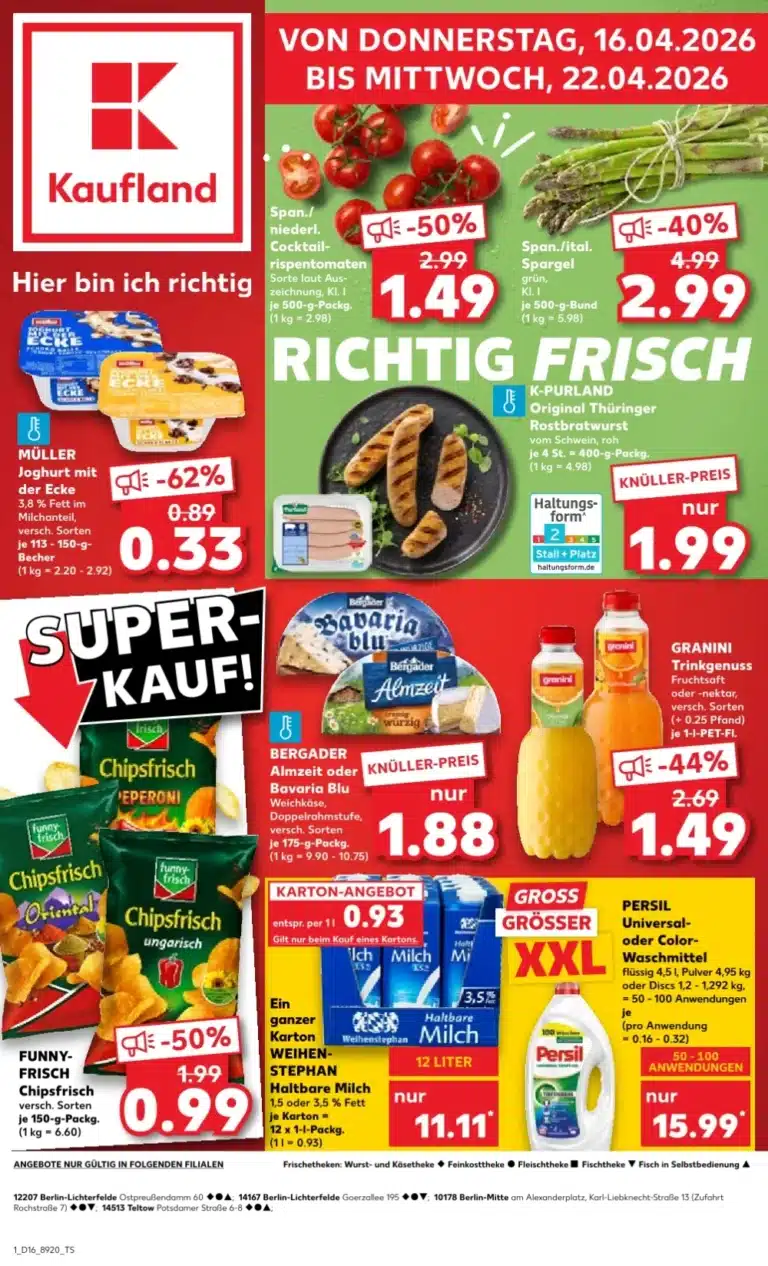 Kaufland Prospekt 16.04.2026 - 22.04.2026