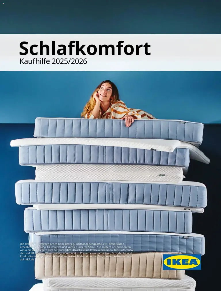 Ikea Prospekt Schlafkomfort ab 30.09.2025