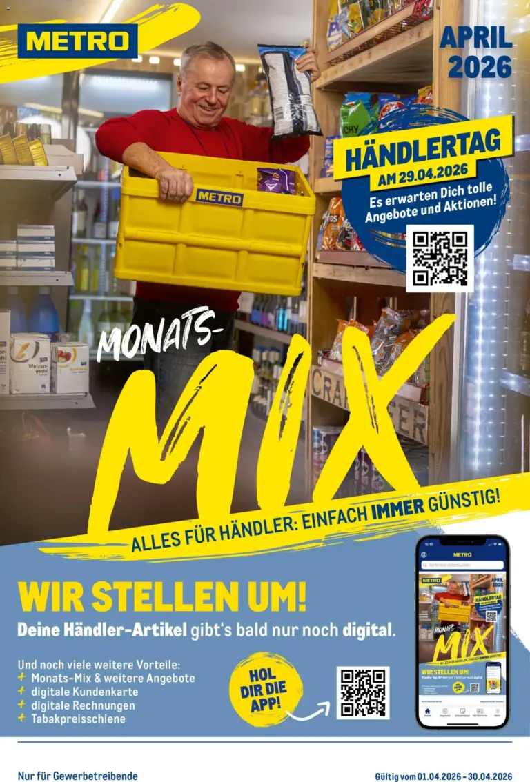 Metro Monats-Mix ab 01.04.2026