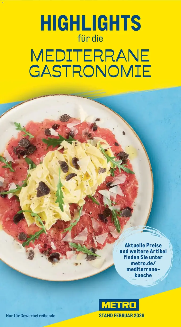 Metro Highlights Mediterrane Gastronomie ab 01.02.2026