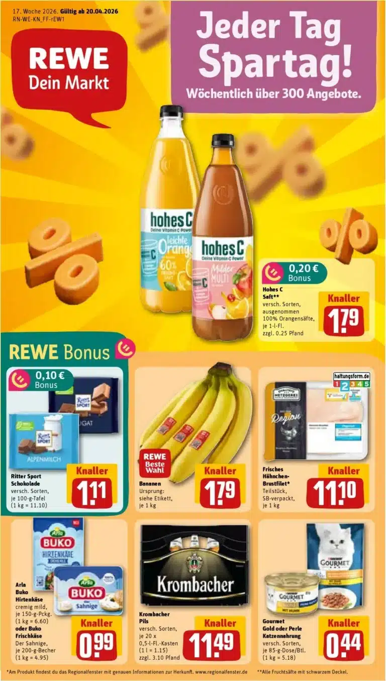 Rewe Prospekt 20.04.2026 bis 25.04.2026