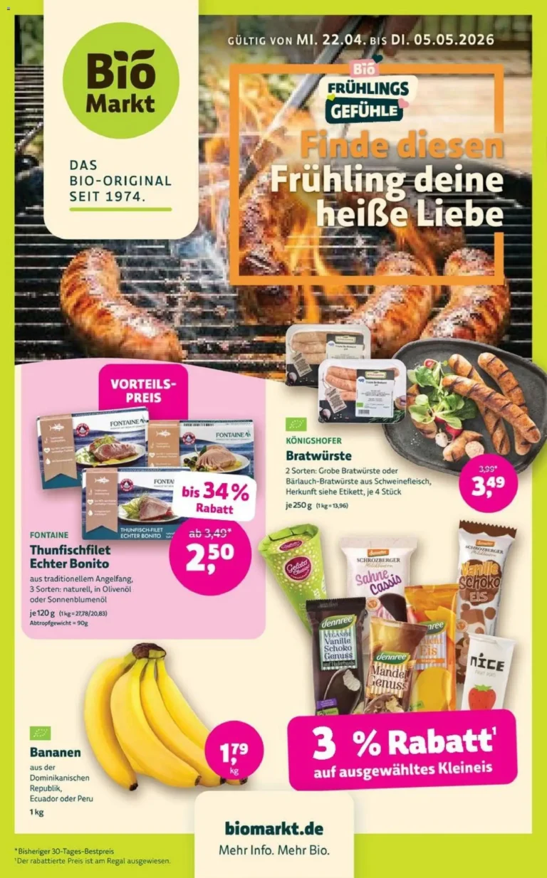 Biomarkt Denns Prospekt 22.04.2026 - 05.05.2026