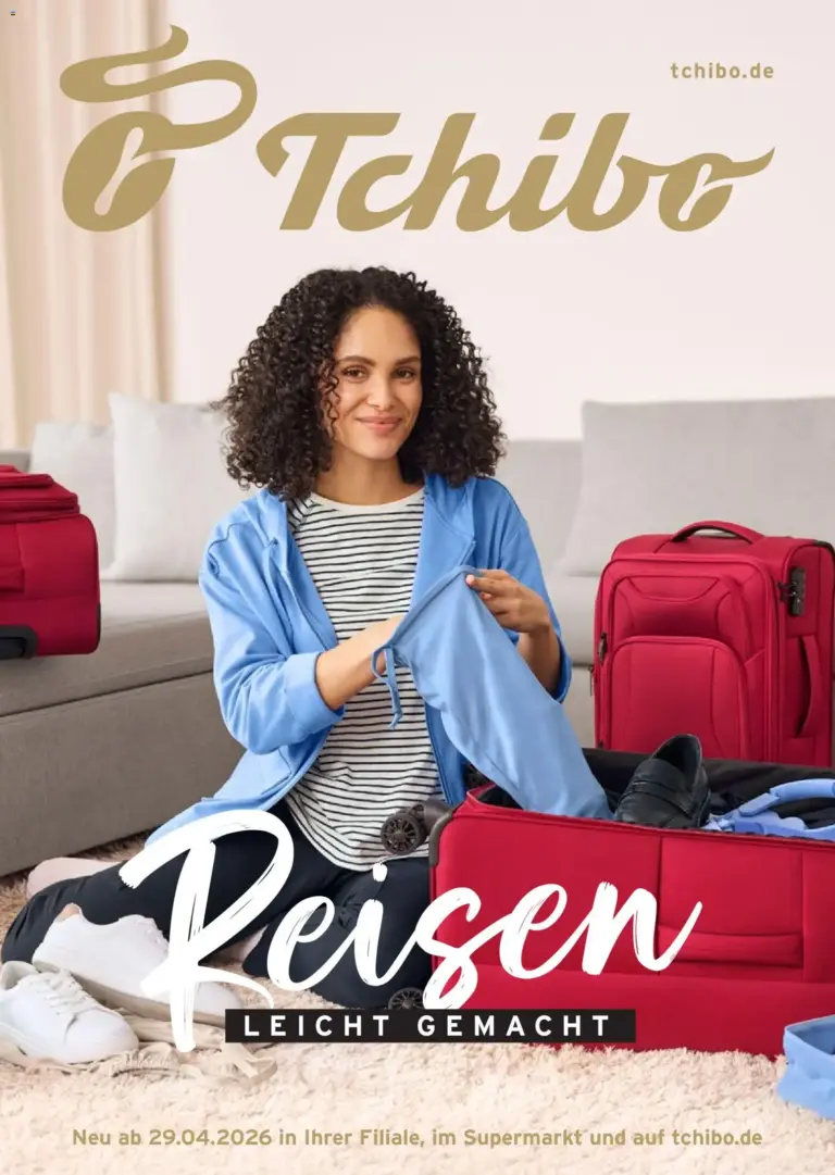 Prospekt Tchibo Reisen leicht gemacht ab 29.04.2026