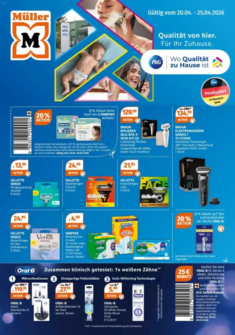 Müller Prospekt P&G Sonderflyer 20.04.2026 - 25.04.2026