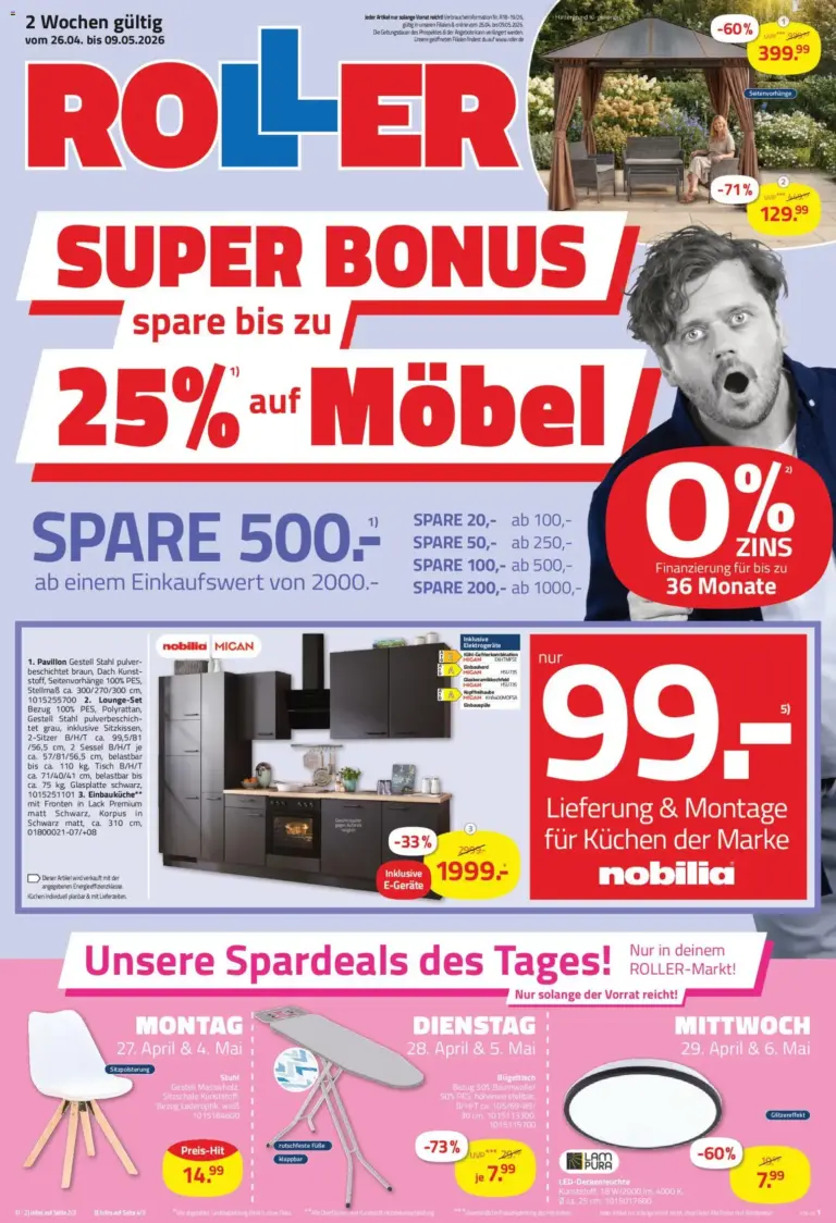 Roller Prospekt ab 26.04.2026