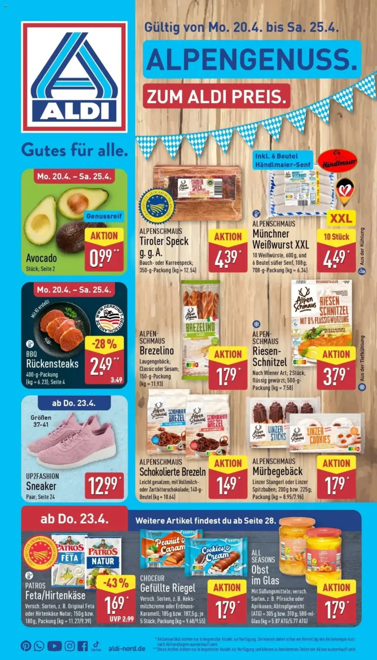Aldi Wochenangebote ab 20.04.2026