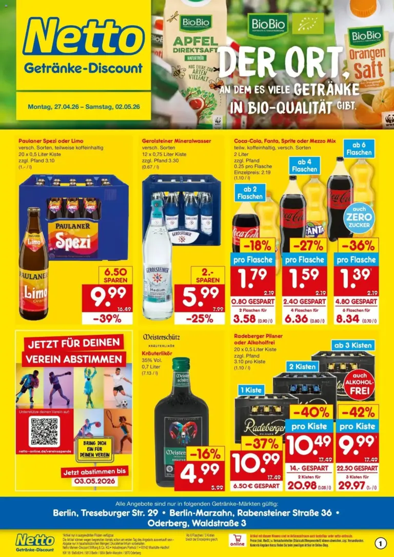 Netto Marken-Discount Prospekt Berlin-Marzahn ab 26.04.2026