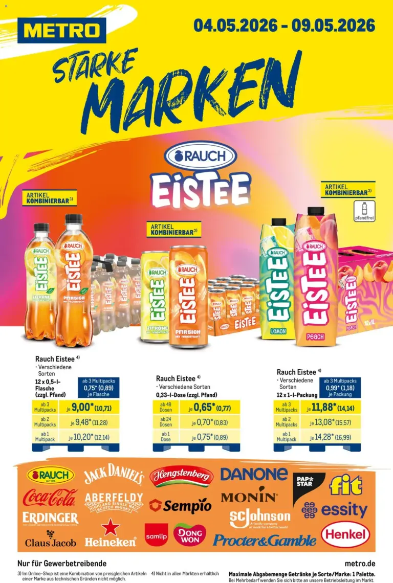 Metro Starke Marken ab 04.05.2026