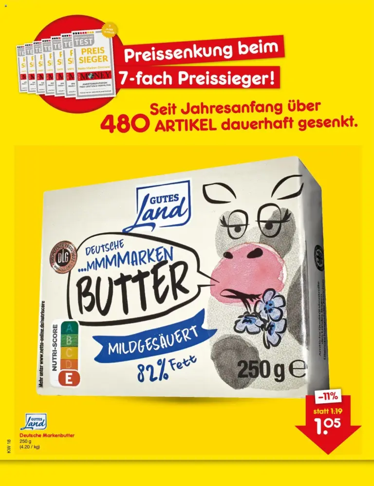 Netto Marken-Discount Preissenkung auf Dauer ab 27.04.2026