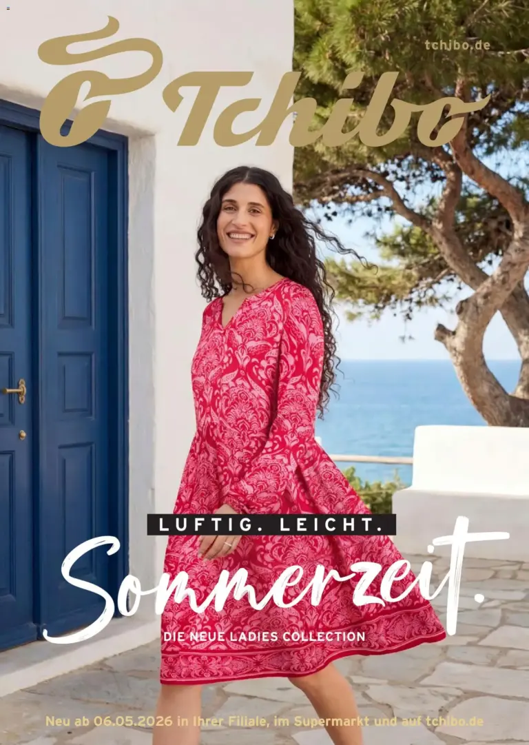 Prospekt Tchibo Luftig. Leicht. Sommerzeit ab 06.05.2026