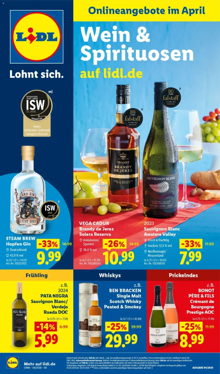 Lidl Prospekt ab 01.04.2026