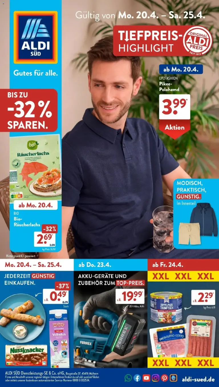 Aldi Süd Aktuelle Wochenangebote ab 20.04.2026