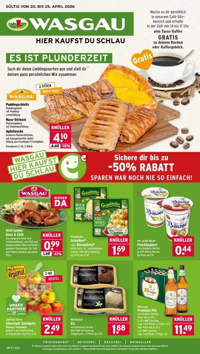 Wasgau Prospekt 20.04.2026 - 25.04.2026