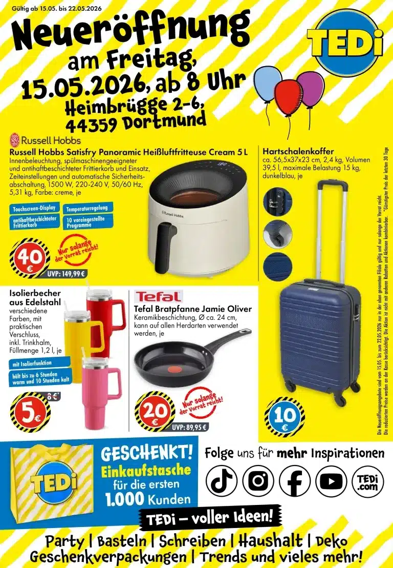 Tedi Prospekt 15.05.2026 - 22.05.2026