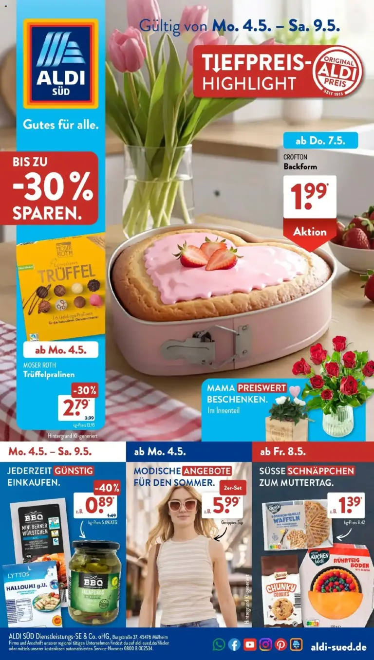 Aldi Süd Wochenangebote ab 04.05.2026