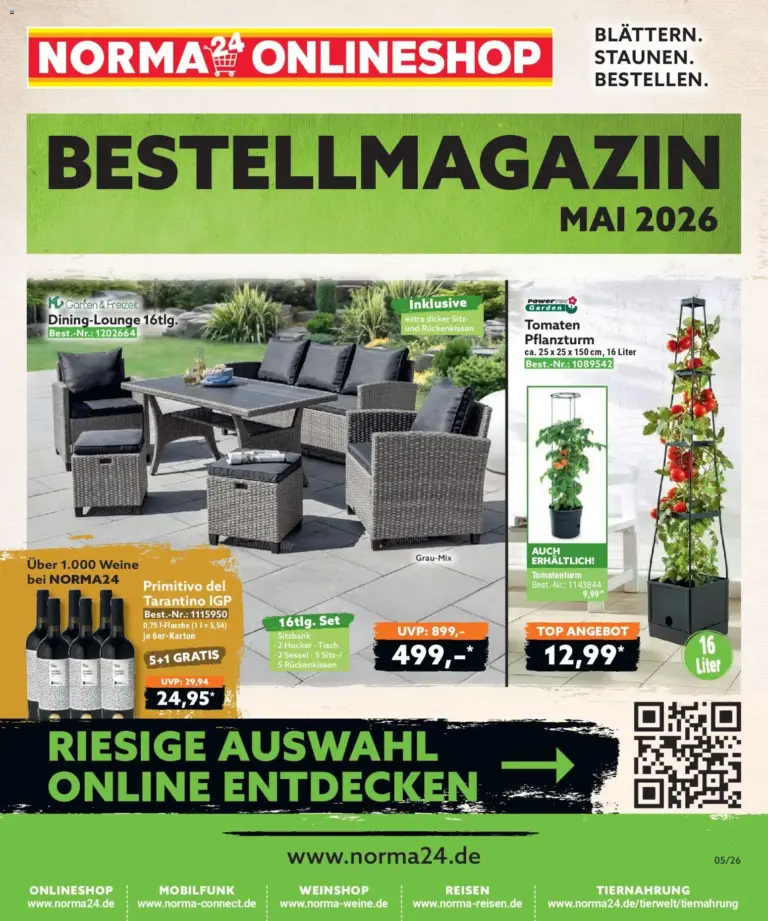 Norma Bestellmagazin Mai 2026 ab 08.05.2026