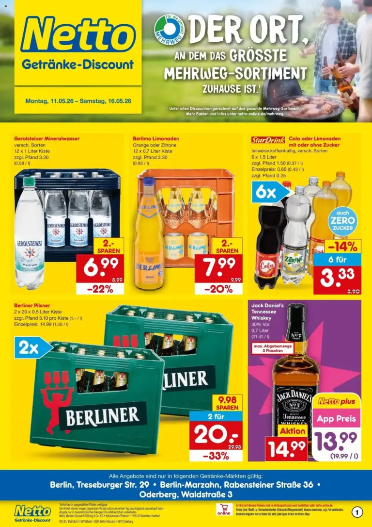 Netto Marken-Discount Prospekt Berlin ab 10.05.2026