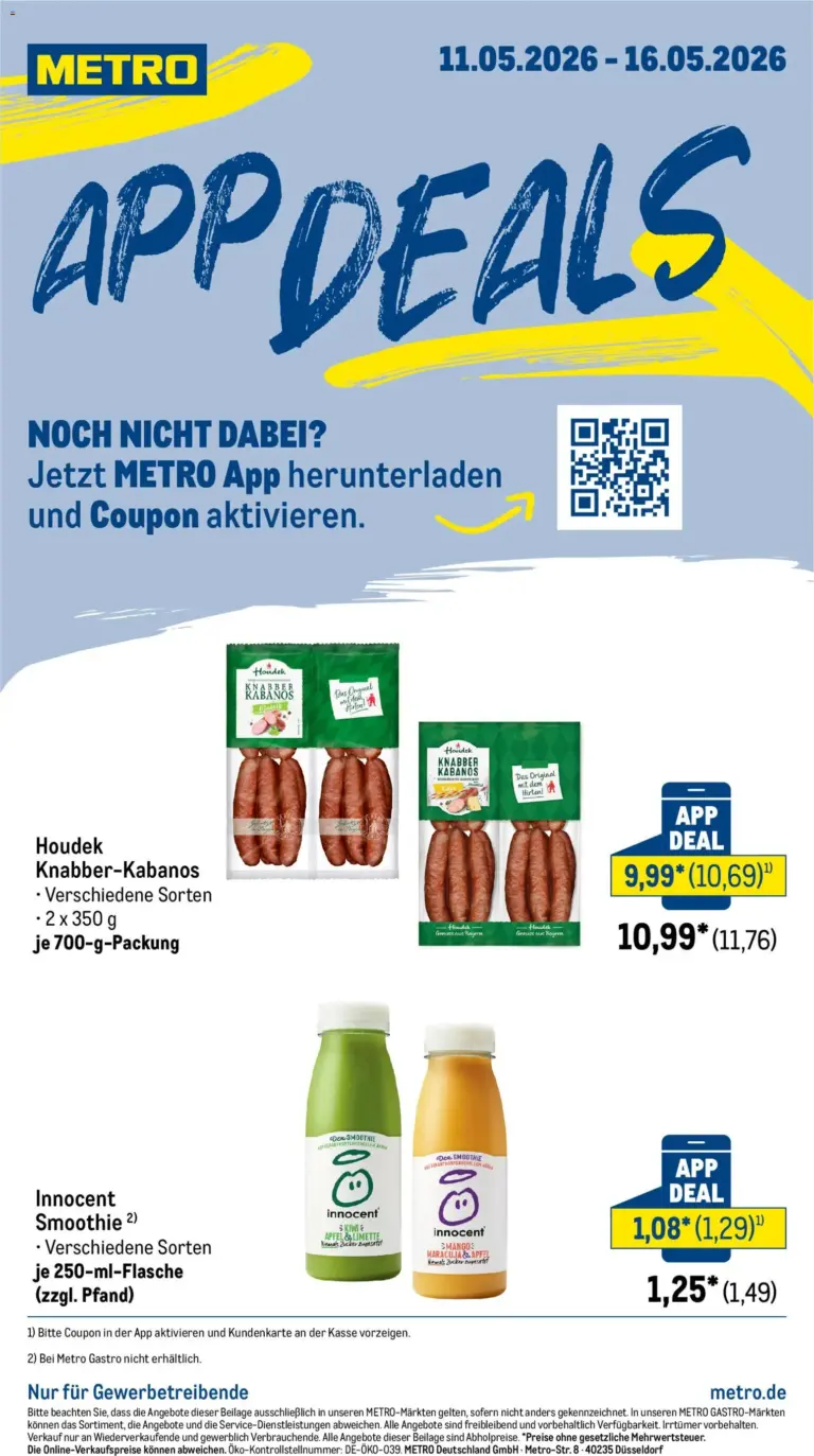 Metro App Deals ab 11.05.2026