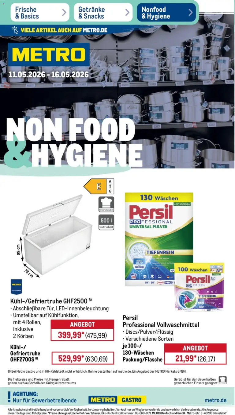 Metro NonFood- ab 11.05.2026