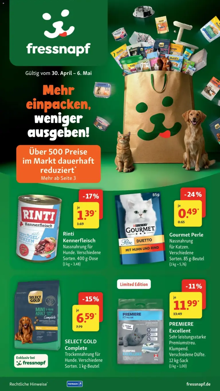 Fressnapf Prospekt ab 30.04.2026