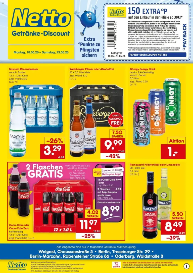 Netto Marken-Discount Prospekt Berlin ab 18.05.2026