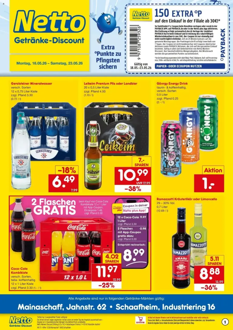 Netto Marken-Discount Prospekt Schaafheim ab 17.05.2026