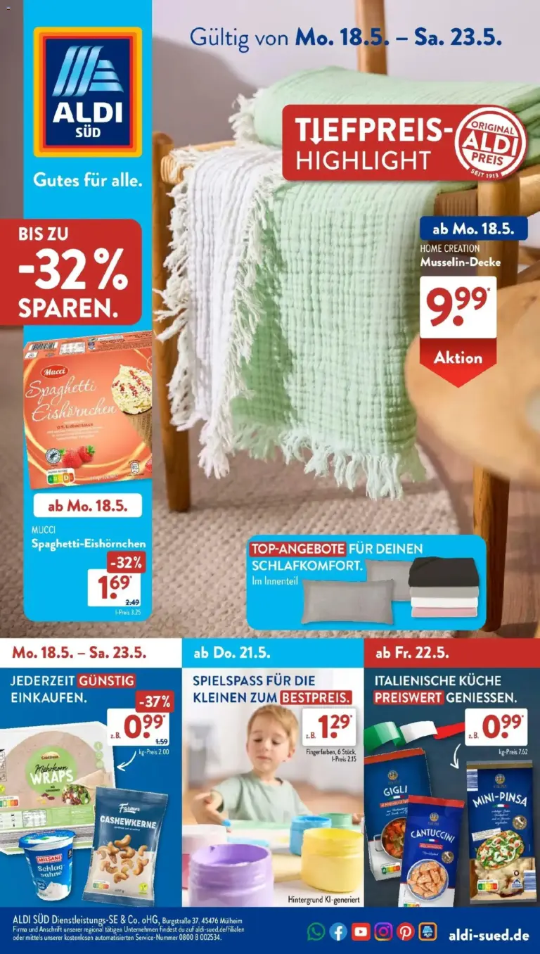 Aldi Süd Wochenangebote ab 18.05.2026