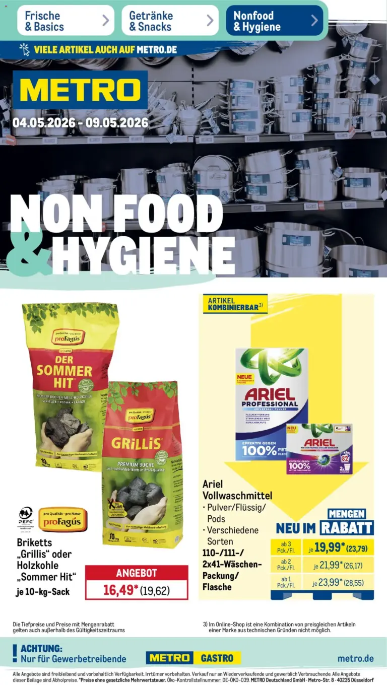 Metro Non Food & Hygiene ab 04.05.2026