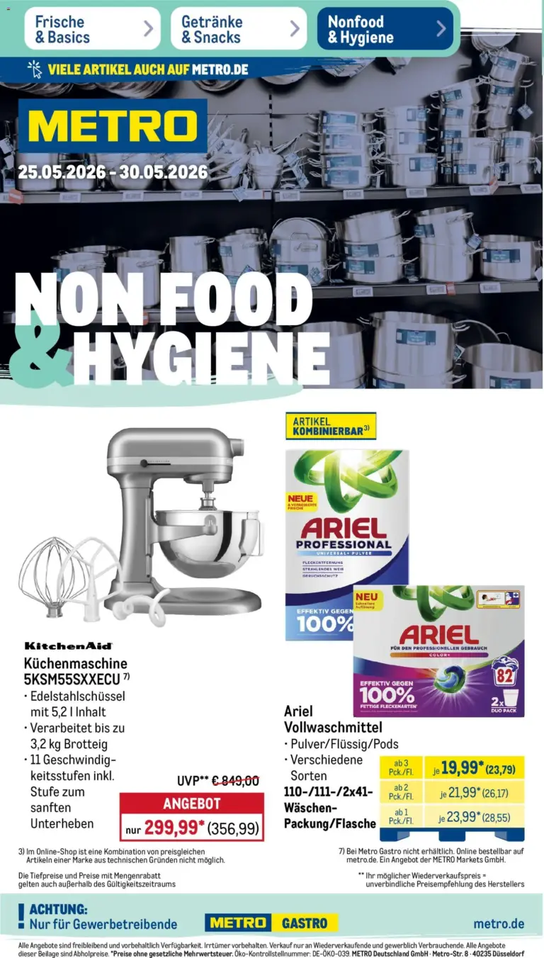 Metro NonFood- ab 25.05.2026