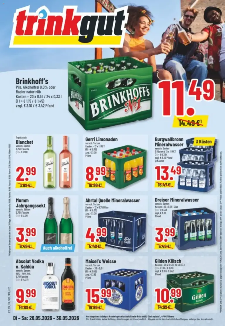 Trinkgut Prospekt ab 26.05.2026