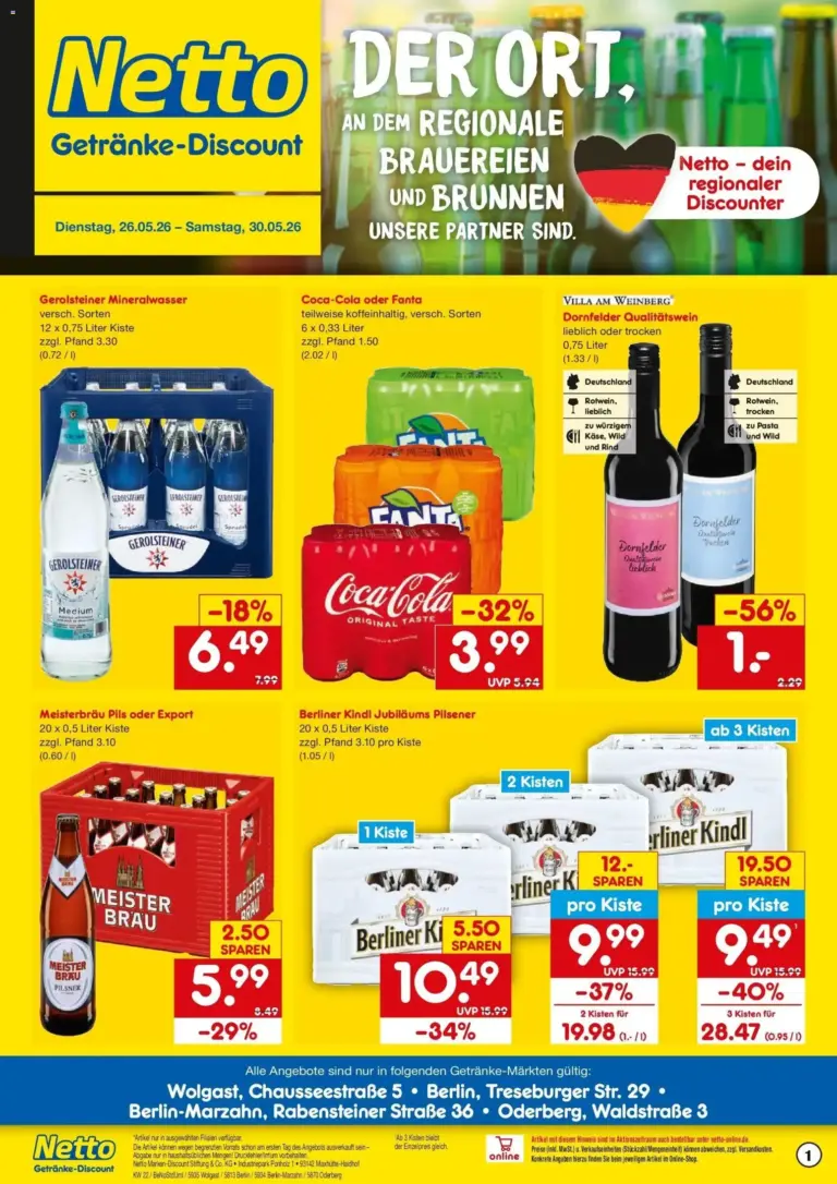 Netto Marken-Discount Prospekt Berlin ab 26.05.2026