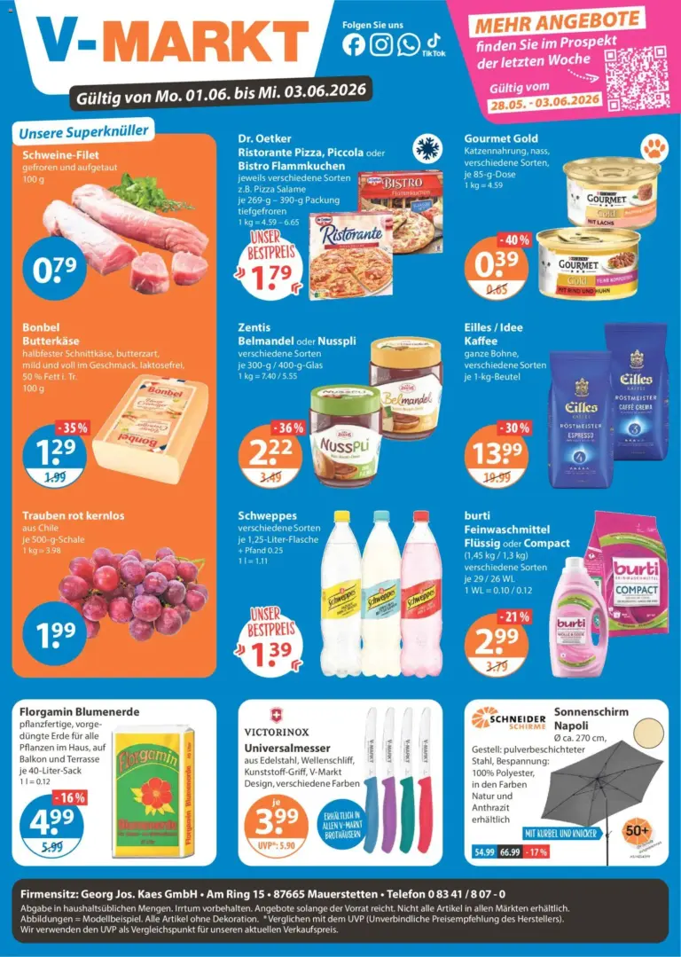 V-Markt Schwaben / Oberbayern ab Montag ab 01.06.2026
