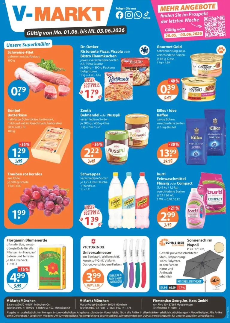 V-Markt München ab Montag ab 01.06.2026