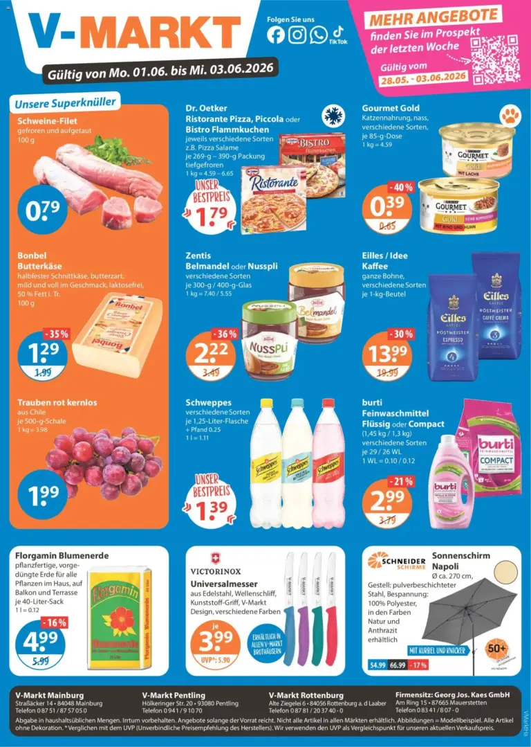 V-Markt Hallertau / Oberpfalz ab Montag ab 01.06.2026