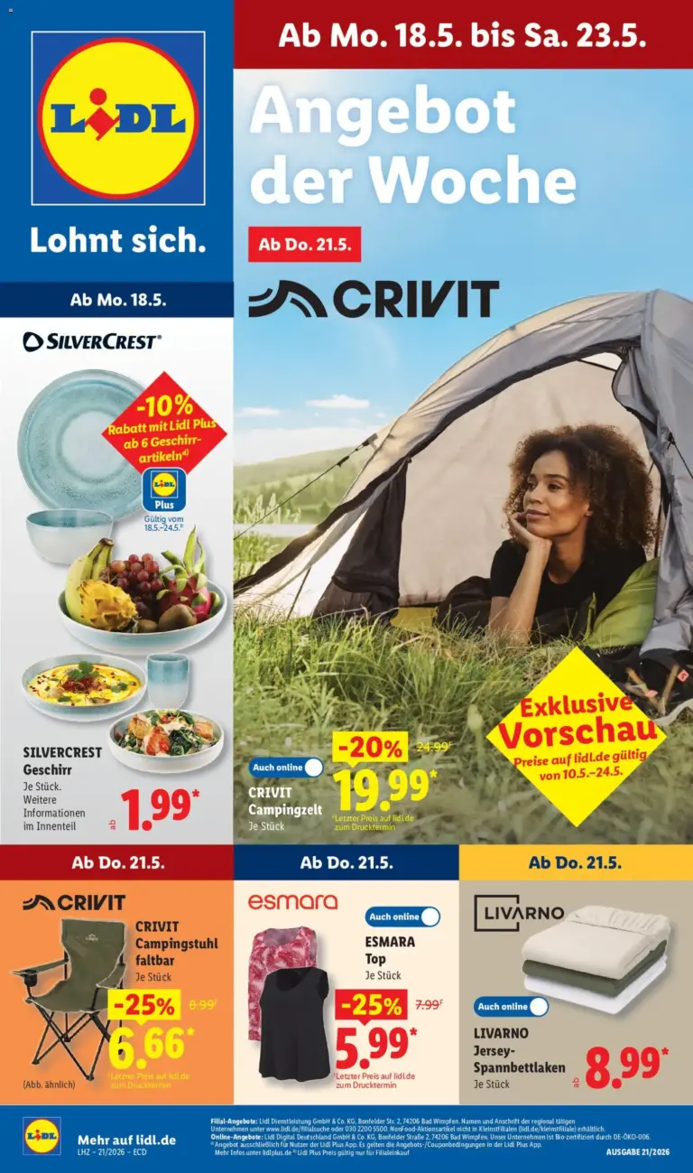 Lidl Prospekt ab 18.05.2026