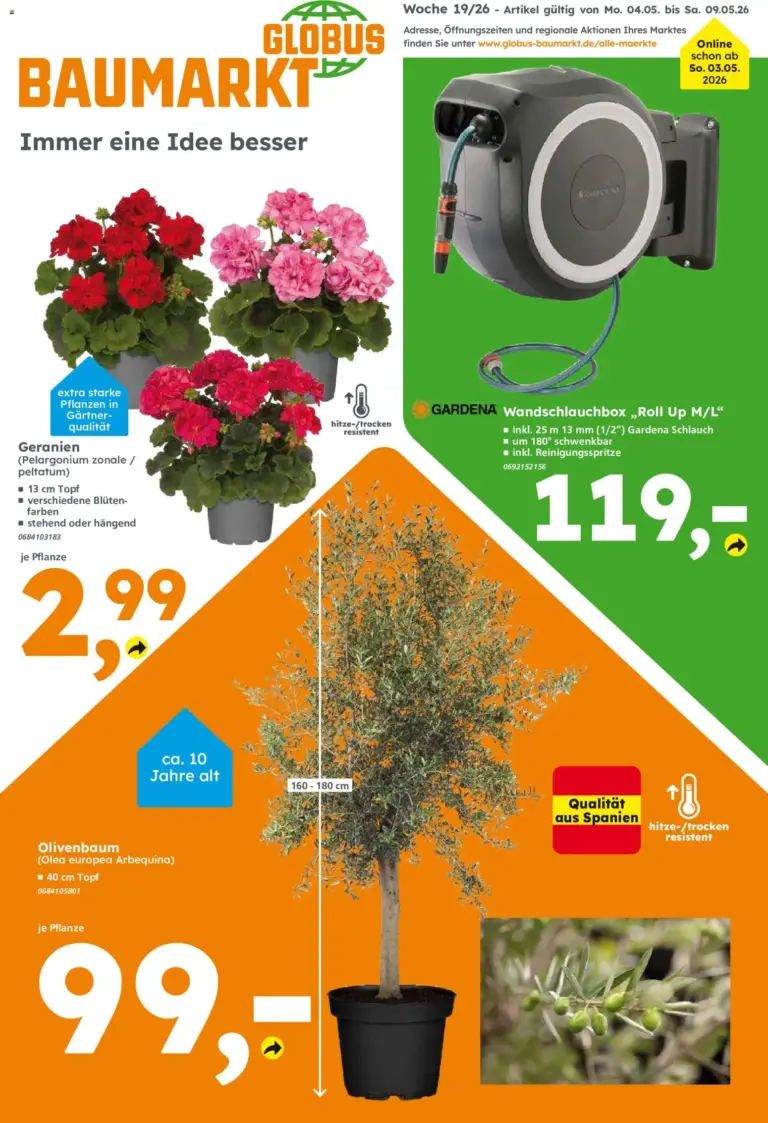 Globus Baumarkt Prospekt ab 03.05.2026