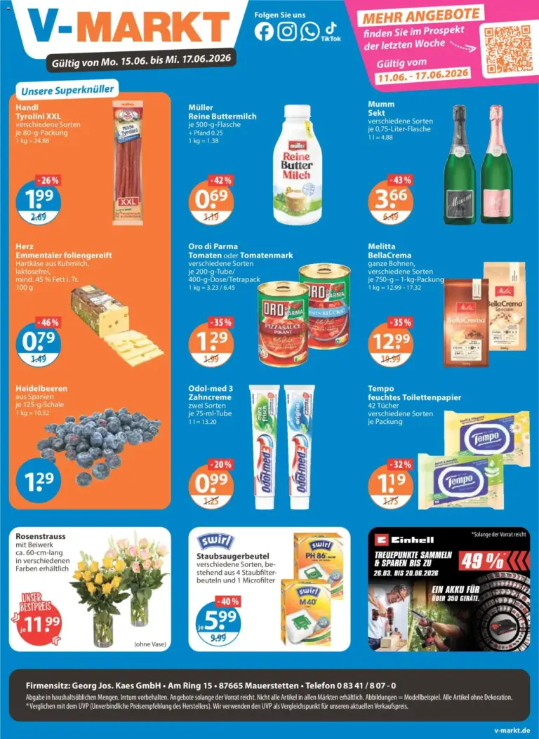 V-Markt Schwaben / Oberbayern ab Montag ab 15.06.2026