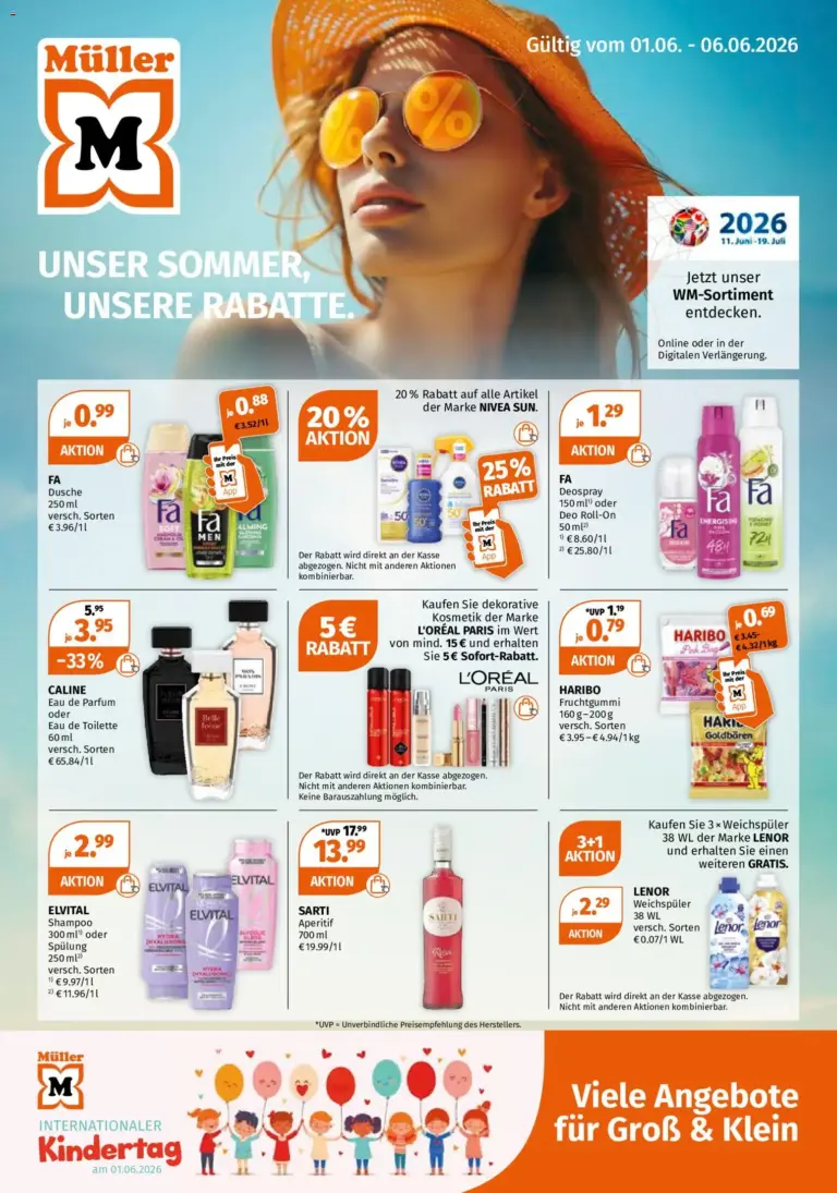 Müller Sommerangebote ab 01.06.2026