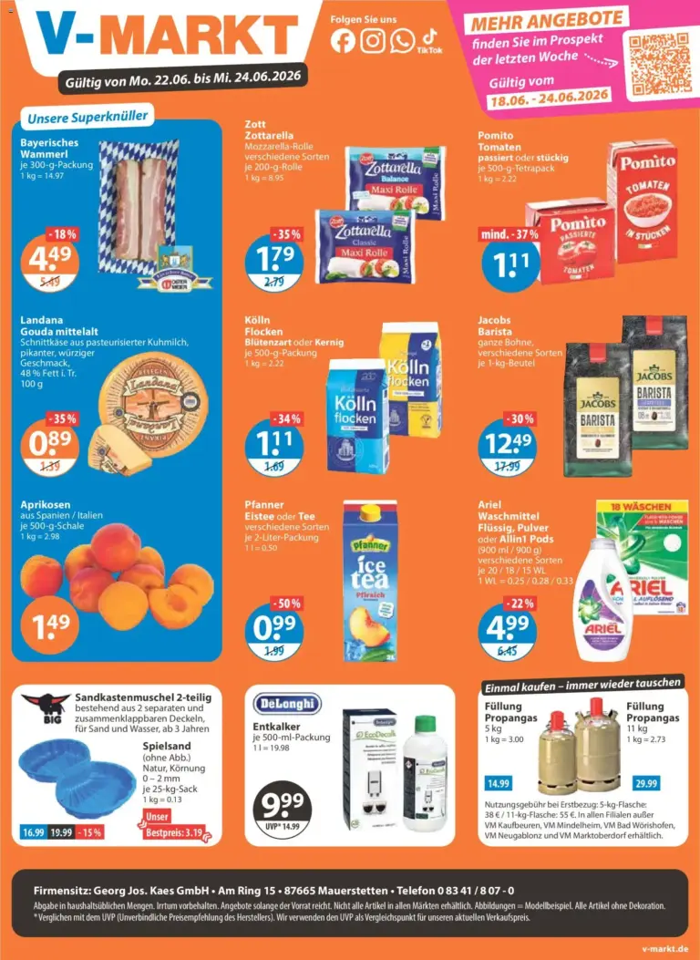 V-Markt Schwaben / Oberbayern ab Montag ab 22.06.2026