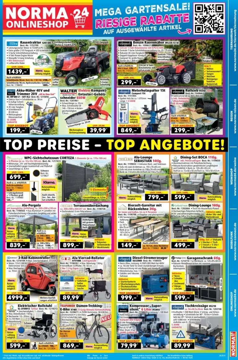 Norma Onlineshop ab 22.06.2026