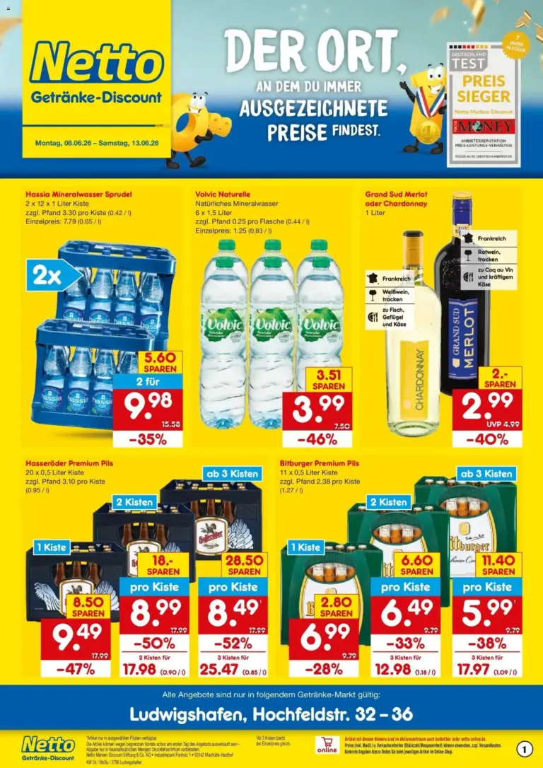 Netto Marken-Discount Prospekt Ludwigshafen ab 08.06.2026