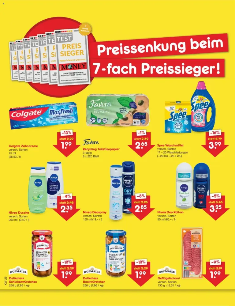 Netto Marken-Discount Preissenkung auf Dauer ab 12.06.2026